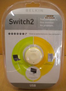 Belkin Switch2 Monitor USB KVM Switch für PC + Fernbedienung TOP Qualität*so171