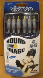 Vivanco Gold Sound&Image Video Verbindung 3x Chinch - 3x Chinch 2m Länge so181