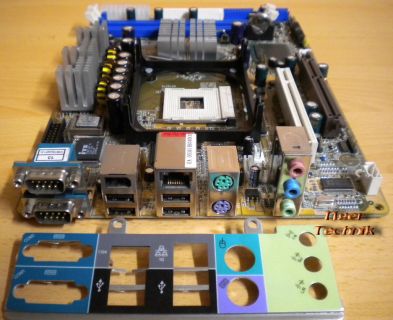 Shuttle XPC SB75G2- FB75-D33032 Intel Socket PGA478B Mainboard+Blende* m163