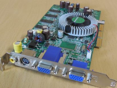 Medion MS-8906 ATI Radeon 9600 TX 128MB 2x VGA TV-Out Comp AGP Grafikkarte* g110