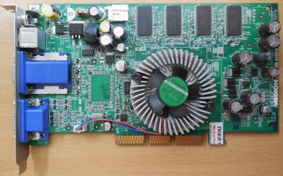 Medion MS-8906 ATI Radeon 9600 TX 128MB 2x VGA TV-Out Comp AGP Grafikkarte* g110