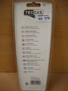 Teccus by Vivanco 0,2m Video Y-Adapter Chinch Stecker - 2x Chinch Buchse* so175