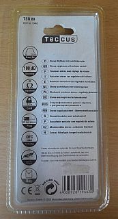 Teccus by Vivanco TSR 80 Audio Stereo Kopfhörer mit Lautstärkeregler Tasche*so19