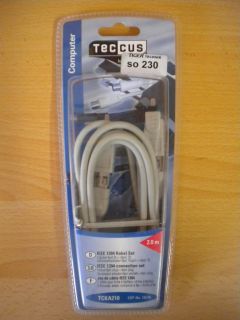Teccus by Vivanco Computer IEEE 1394 Kabel Set 6pol.St - 6pol.St 2m*so230