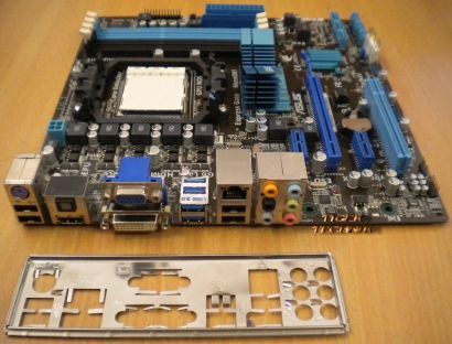 Asus M4A88T-M,USB3 Mainboard Sockel AM3 HD 4250 GPU onboard mit Blende*m168