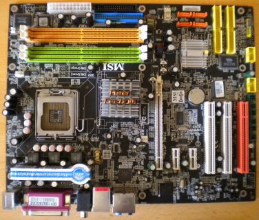 MSI 915P Neo2 MS-7028 Ver. 10A Sockel 775 Mainboard + Blende* m172