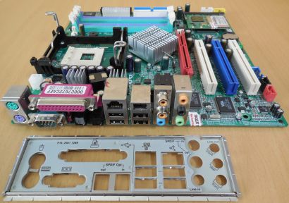 MSI MS-7012 Medion MD8080 Ver 1.0B Mainboard + Blende Mini PCI WLAN Karte* m174