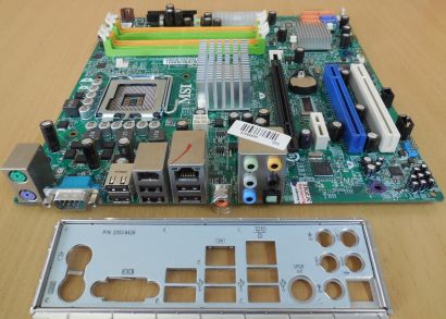 MSI MS-7502 Ver 1.2 Medion MD8828 Mainboard +Blende Sockel 775 Intel G33* m176