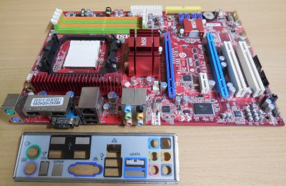 MSI K9A2 CF MS-7388 Ver 1.0 Mainboard +Blende AMD Sockel AM2+ DDR2 PCIe* m180