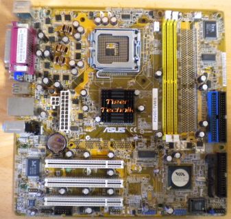 Asus P5VDC-TVM S Rev 1.00G Mainboard +Blende Sockel 775 VGA Audio LAN DDR2* m183