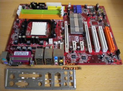 MSI K9N SLI MS-7250 Ver2.0 Mainboard +Blende Sockel AM2 DDR2 PCIe Dual LAN* m185