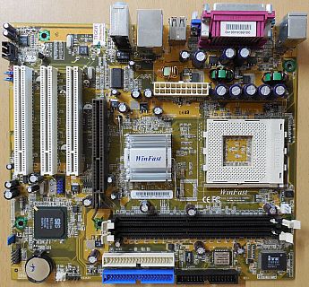 Foxconn WinFast K7S741MG-6L 741M01C-G-6L Mainboard +Blende Sockel A 462* m186