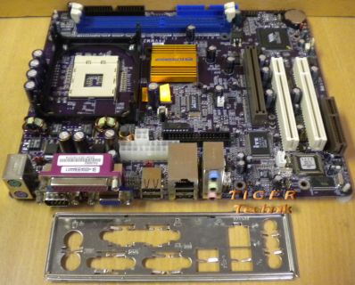 ECS Elitegroup P4VMM2 Ver. 7.1 Mainboard Sockel 478 AGP PCI CNR + Blende* m218