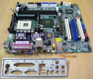 MSI MS-6719 Ver 1 Medion Mainboard +Blende Sockel 478 AGP 8X PCI LAN VGA* m244