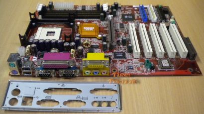 MSI MS-6547 Ver. 1 Mainboard 645 Ultra Sockel 478 AGP PCI CNR + Blende* m246