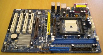 ASRock K8Upgrade-NF3 Rev 1.01 Mainboard + Blende Sockel 754 CPU PORT AGP 8X*m260