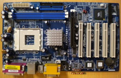 ASRock K7VT4A+ Rev 1.01 Mainboard + Blende Sockel A 462 FSB333 DDR AGP 8x* m262