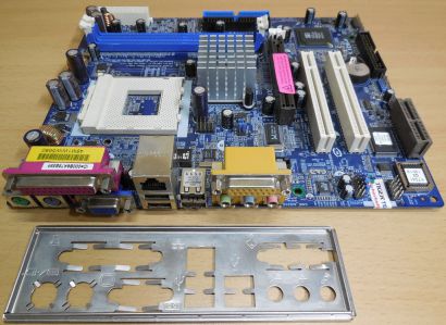 ASRock K7S41GX Rev 1.03 Mainboard +Blende Sockel A 462 VGA LAN Audio DDR1* m235