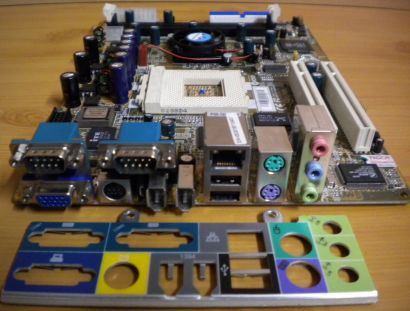 Shuttle XPC SS40G FS40V1.2 Mainboard +Blende Sockel A 462 VGA LAN FireWire* m275