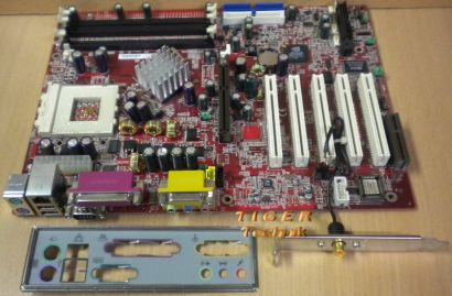 MSI K7N415 Pro Ver. 1.0 Mainboard MS-6373 So. 462 AGP PCI CNR + Blende* m289