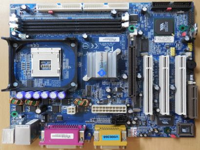 VIA P4MA Pro A Mainboard +Blende Sockel 478 P4M266 VGA LAN Audio AGP 4X DDR*m295
