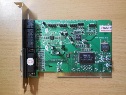 Crystal CS4281-CM EP Chip FCC ID ICUAUD-GW810 PN9810-00 PCI 97 Soundkarte* s50