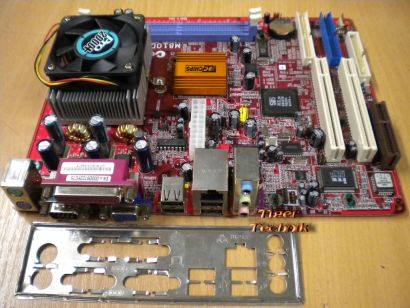 PC Chips M810D V7.5C mit Blende + CPU AMD Pro 2000+ OnBoard VGA LAN Audio* m311