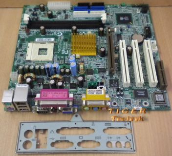 Gigabyte GA-8SIML Rev. 1.0 Mainboard Sockel 478 AGP PCI VGA LAN + Blende* m288