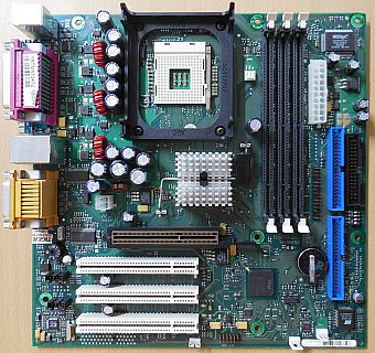 Fujitsu Siemens D1321-A11 GS 1 Mainboard +Blende Sockel 478 AGP Audio LAN* m323