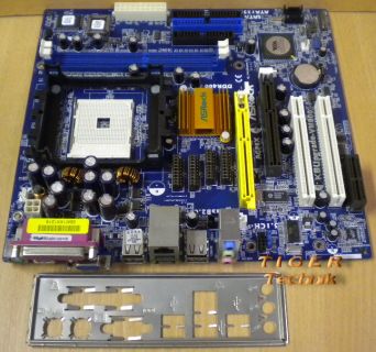 ASRock K8Upgrade-VM800 Rev. 1.01 Sockel 754 AGP x8 CPU Port + Blende* m346