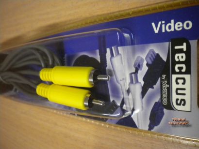 Teccus by Vivanco Cinch Video Kabel KoaxComposite 2m Cinch Stecker-Stecker*so179