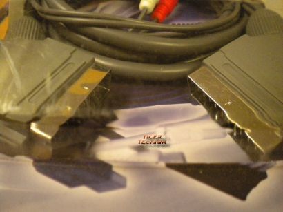 Teccus by Vivanco Scart Kabel mit Audio-Abzweigung 1,5m St. - St.+2x Cinch*so189