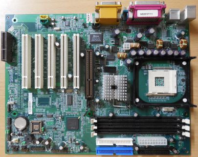MSI MS-6391 Ver 1 Mainboard +Blende Sockel 478 AGP Audio PCI Seriell SDRAM* m352