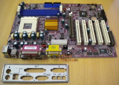 Elitegroup K7VTA3 Rev. 1.0 Mainboard Sockel 462 AGP PCI CNR + Blende* m374