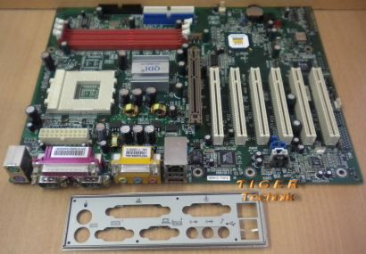 QDI KuDoz 7X/400A Mainboard Sockel 462 AGP PCI 2x Seriell LAN + Blende* m379