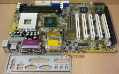 Commate K7TA Mainboard Sockel 462 AMR AGP PCI ISA 2x Seriell + Blende* m390