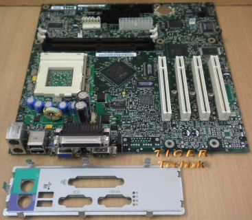 DELL 2E087 Rev. A00 Mainboard Intel CA810E So. 370 PCI VGA + Blende* m393