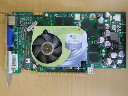 DELL 8984 Ver20A P260 0MG7803 GeForce 6800 256MB GDDR3 PCI-E DVI-I VGA HDTV*g146