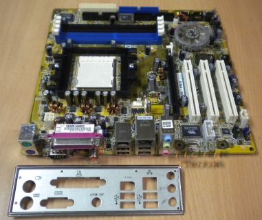 Asus A8NE-FM/S Rev 1.01A Sockel 939 PCI PCI-Ex16 FireWire LAN + Blende* m406