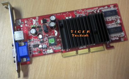 MSI MS-8917 Grafikkarte NVIDIA GeForce FX 5200 DDR 64MB AGPx8 VGA S-VID* g199