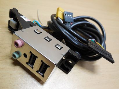 Fujitsu Esprimo UQ001511A09R-R Power Schalter HDD LED USB2.0 Audio Front IO*pz44