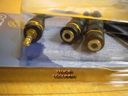 Vivanco Gold Audio Y-Adapter 3.5mm Klinke St. - 2x Klinke Buchse 0,2m lang*so250