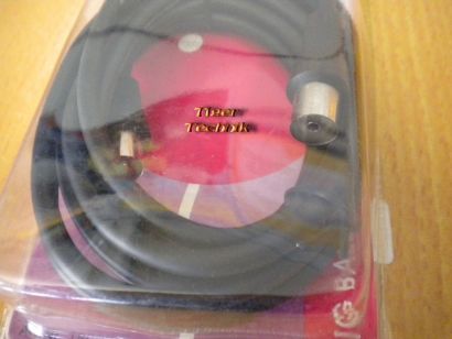 BigBalloon TV/Radio Antennenkabel schwarz Koax-St. - Koax-Kupplung 2,5m *so275