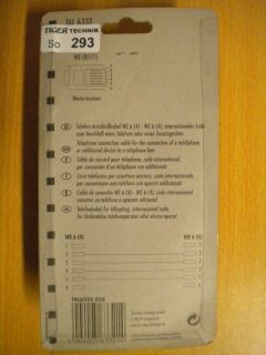 Schwaiger Telefon Kabel Modular 10m Anschlussleitung RJ11 St. - RJ11 St. *so293