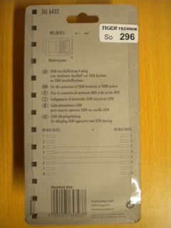 Schwaiger Telefon ISDN Kabel 10m ISDN-Anschlussleitung RJ45 St. - RJ45 St.*so296