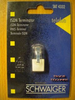 Schwaiger 3x Telefon ISDN Terminator 100 Ohm an RJ-45 Buchse 2 Stück* so300