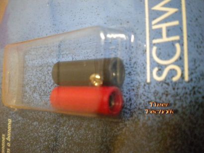 2 Stück Bananenkupplung Schwaiger BKU15 4mm 1x rot 1x schwarz* so306