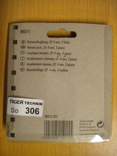 2 Stück Bananenkupplung Schwaiger BKU15 4mm 1x rot 1x schwarz* so306