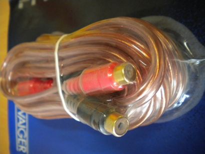 Schwaiger High End Cinch Verlängerung 5m 2x Cinch Stecker 2x Cinch Buchse* so294