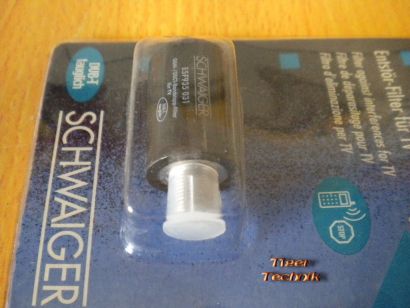 Schwaiger ESF 935 Entstör-Filter für TV DVB-T tauglich 5-862MHz 935-960MHz*so324